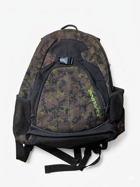 VTG Dakine Y2K Digital Camo Backpack - Green Logo & Tech Pockets